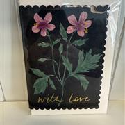 With Love black flower